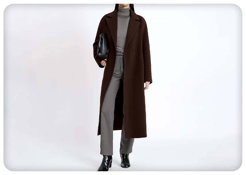 مانتوقهوه ای و رنگ طوسی