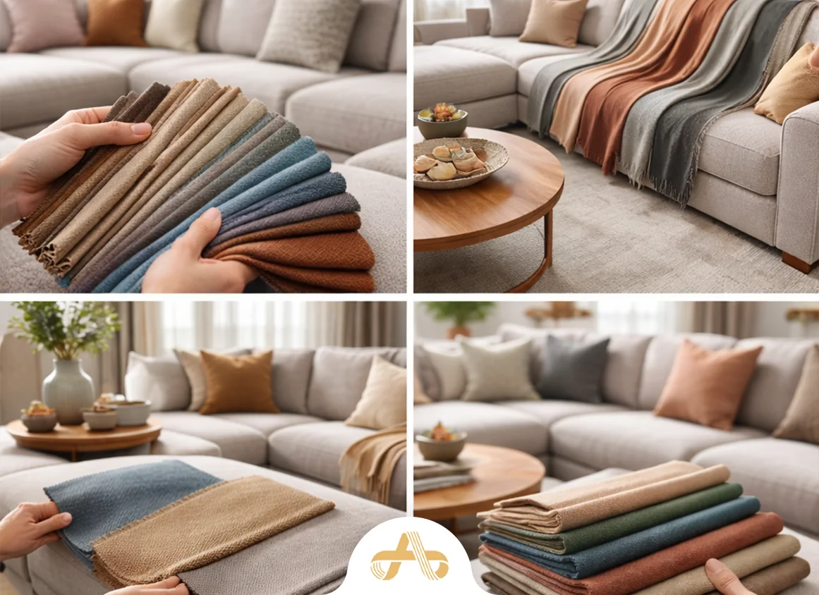 انتخاب پارچه مناسب برای مبل ال